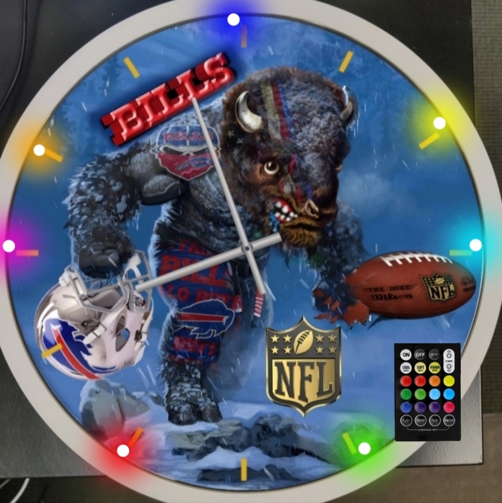 Buffalo Bills clock